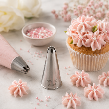 Totul pentru Cofetarie, Patiserie,Pizza - Dui / sprit forma floare deschisa Ø5 mm