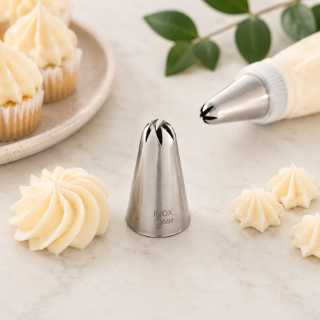 Totul pentru Cofetarie, Patiserie,Pizza - Dui / sprit forma floare deschisa Ø8 mm