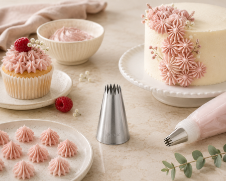 Totul pentru Cofetarie, Patiserie,Pizza - Dui / sprit forma stea deschisa Ø18mm