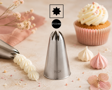 Totul pentru Cofetarie, Patiserie,Pizza - Dui / sprit forma stea inchisa Ø11mm