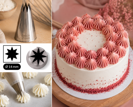 Totul pentru Cofetarie, Patiserie,Pizza - Dui / Sprit Forma Stea Ø14mm