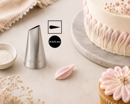 Totul pentru Cofetarie, Patiserie,Pizza - Dui / sprit model petale flori Ø3x15mm