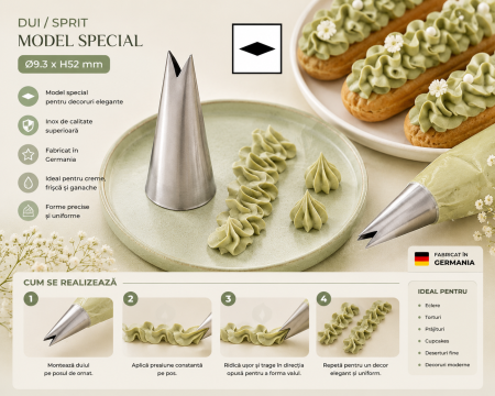 Totul pentru Cofetarie, Patiserie,Pizza - Dui / Sprit Model Special Ø9.3xh52mm - 197417