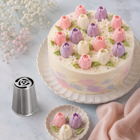 Totul pentru Cofetarie, Patiserie,Pizza - Dui / sprit rusesc floare lalea Ø23 mm