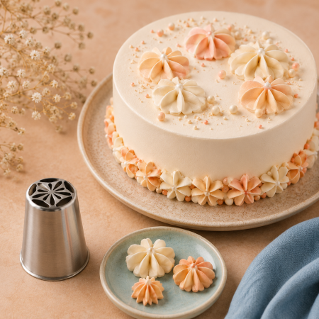 Totul pentru Cofetarie, Patiserie,Pizza - Dui / sprit rusesc floare magnolie Ø23 mm