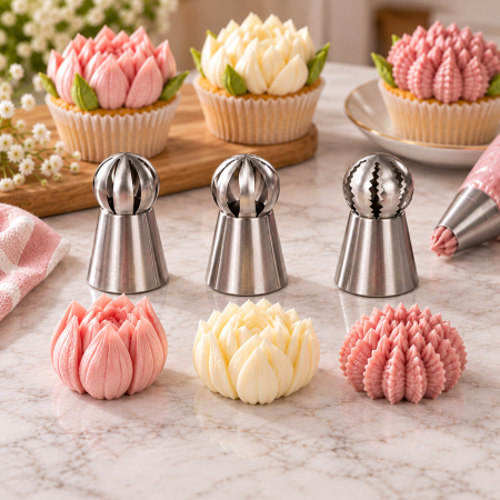 Totul pentru Cofetarie, Patiserie,Pizza - Dui / sprit rusesc floare set 3 buc