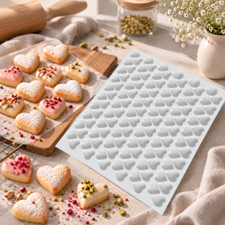 Totul pentru Cofetarie, Patiserie,Pizza - Foaie de taiat inima  Ø 3.5 cm