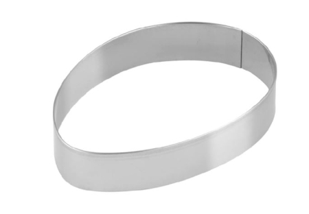 Totul pentru Cofetarie, Patiserie,Pizza - Decupator Inox Forma OU - 15.5 x 10 cm