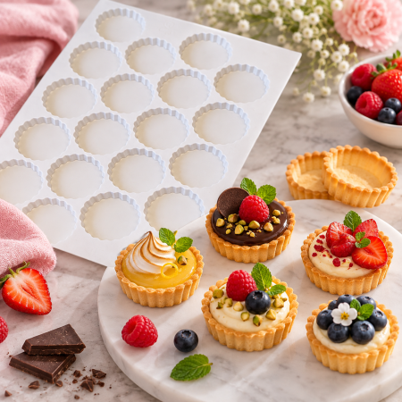 Totul pentru Cofetarie, Patiserie,Pizza - Foaie de taiat rotund ondulat Ø 9 cm
