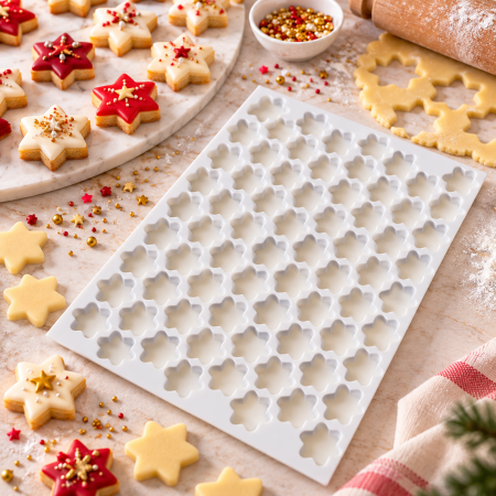Totul pentru Cofetarie, Patiserie,Pizza - Foaie de taiat stea simpla Ø 4.5 cm