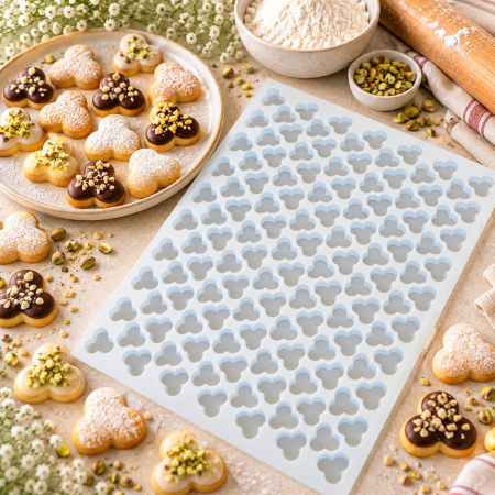 Totul pentru Cofetarie, Patiserie,Pizza - Foaie de taiat trifoi  Ø 3.5 cm