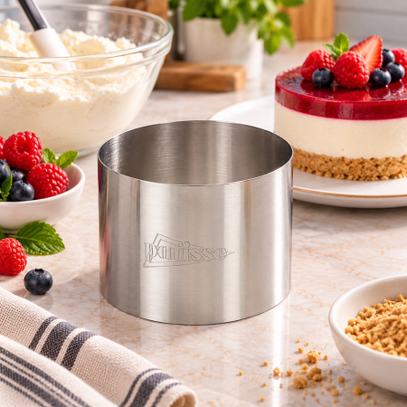 Forme Metal - Forma inox rotunda mousse, Ø 70mm H=5,5 cm