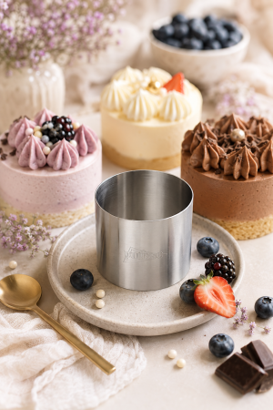 Totul pentru Cofetarie, Patiserie,Pizza - Forma inox rotunda mousse, Ø 90mm