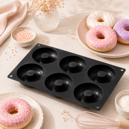 Forma silicon DONUT 11 x 6 x h4 cm, 6 cavitati