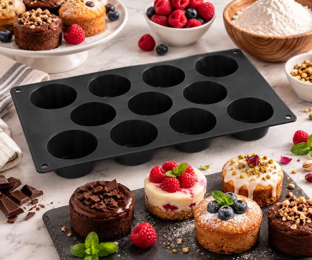 Forma silicon Mini Muffins 11 x 6 x h4 cm, 11 cavitati