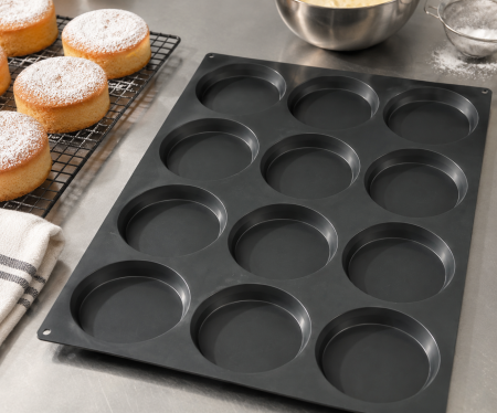 Forma silicon "SPONGE CAKE"  60X40 CM - 12 alveole