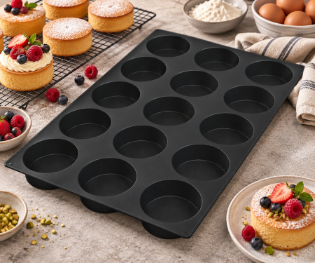 Forma silicon "SPONGE CAKE"  60X40 CM - 15 alveole