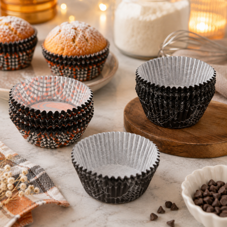Totul pentru Cofetarie, Patiserie,Pizza - Forme briose hartie 200 buc