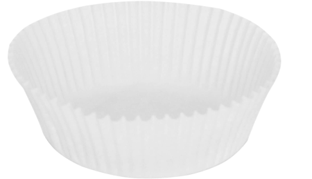 Totul pentru Cofetarie, Patiserie,Pizza - Forme Pentru Briose- h 25 mm ALB - Set 1000 bucati