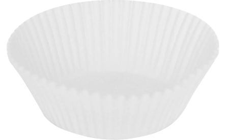 Totul pentru Cofetarie, Patiserie,Pizza - Forme Pentru Briose- h 25 mm ALB - Set 1000 bucati