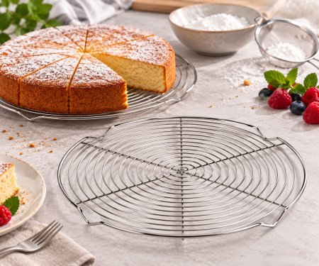 Totul pentru Cofetarie, Patiserie,Pizza - Gratar inox cu picioruse Ø 32 cm