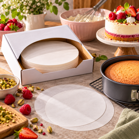 Totul pentru Cofetarie, Patiserie,Pizza - Hartie de copt rotunda D=18 cm, 500 coli-101006