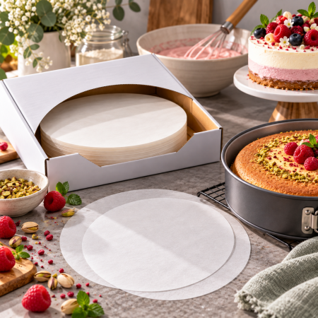 Totul pentru Cofetarie, Patiserie,Pizza - Hartie de copt rotunda D=20 cm, 500 coli-101005
