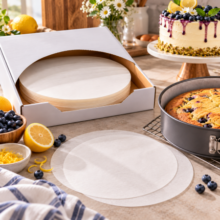 Totul pentru Cofetarie, Patiserie,Pizza - Hartie de copt rotunda D=26 cm, 500 coli-101001