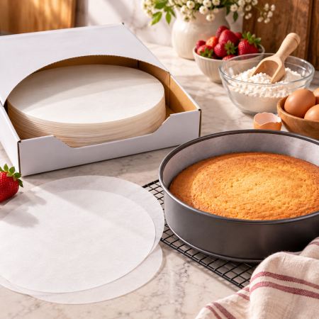 Totul pentru Cofetarie, Patiserie,Pizza - Hartie de copt rotunda D=28 cm, 500 coli-101002
