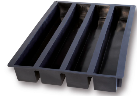 Forme Silicon - Forma silicon "FLUTING"  60X40 CM - 4 alveole