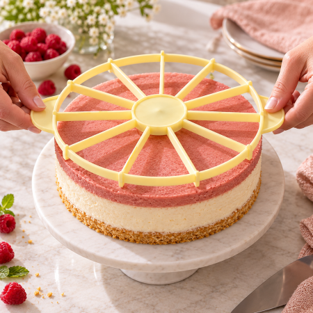 Totul pentru Cofetarie, Patiserie,Pizza - Marcator tort din polipropilena cu taiere simpla  Ø 26.5 cm