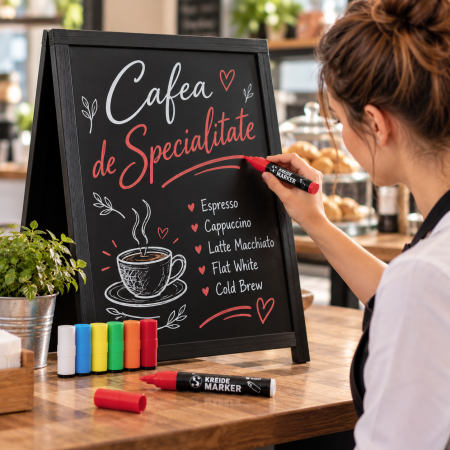 Totul pentru Cofetarie, Patiserie,Pizza - Marker de creta rosu 15 mm