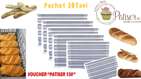Tavi,Retine Pizza - Pachet 20 tavi baghete 60x40