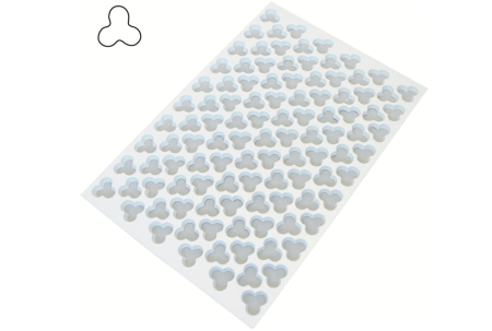 Totul pentru Cofetarie, Patiserie,Pizza - Foaie de taiat trifoi  Ø 3.5 cm