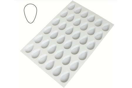 Totul pentru Cofetarie, Patiserie,Pizza - Foaie de taiat picatura, migdala  Ø 6 cm