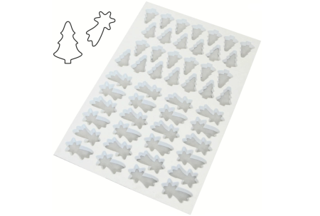 Totul pentru Cofetarie, Patiserie,Pizza - Foaie de taiat brad, stea cazatoare  Ø 8 cm / 6.6 cm