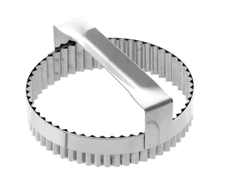 Totul pentru Cofetarie, Patiserie,Pizza - Decupator inox Rotund Ondulat Ø14.5 cmm