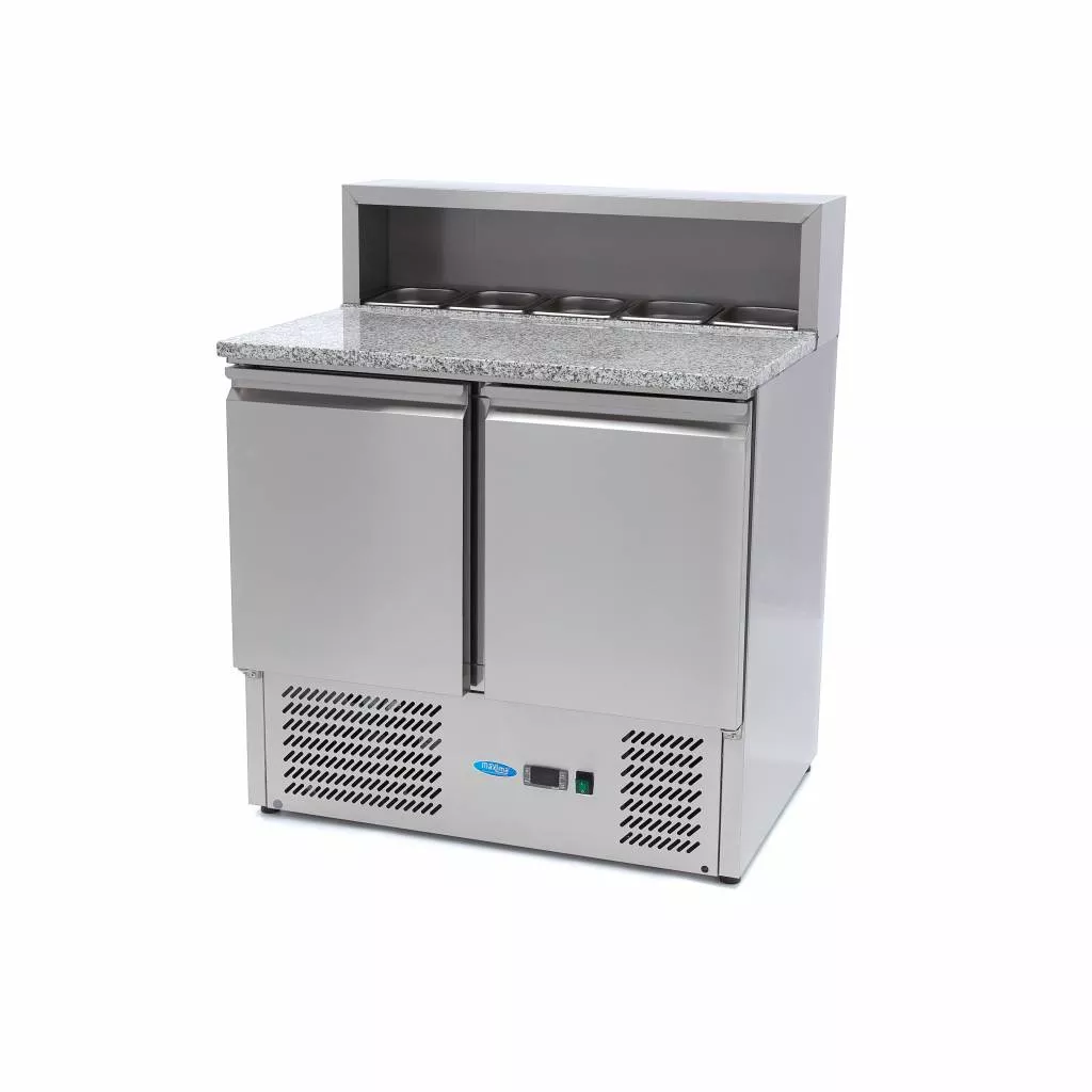 Frigorifice - Masă frigorifică pentru pizza cu doua usi, 5 x GN1/6