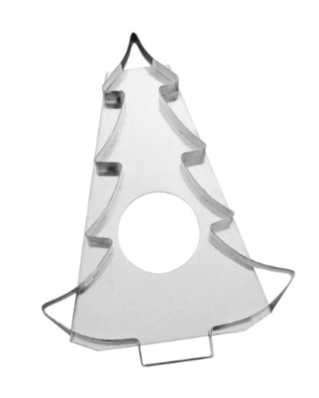 Totul pentru Cofetarie, Patiserie,Pizza - Decupator Inox Brad 20x15.3  cm
