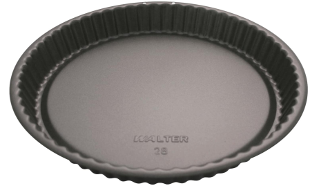 Totul pentru Cofetarie, Patiserie,Pizza - Tava pentru tartta cu fructe, cu margine striata WALTER -1.50 l