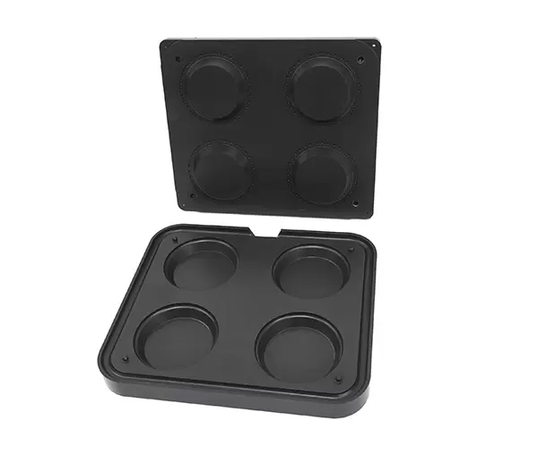 Dispozitive Cofetarie, Patiserie,Pizza - Matrita pentru masina facut tarte, 124/100 mm, 4 forme