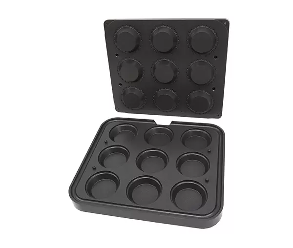Dispozitive Cofetarie, Patiserie,Pizza - Matrita pentru masina facut tarte, 89/65 mm, 9 forme