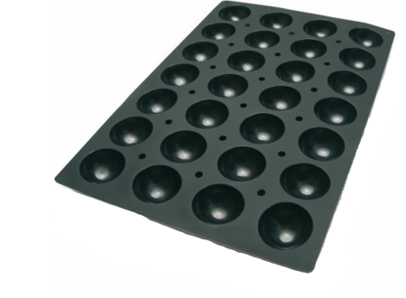 Totul pentru Cofetarie, Patiserie,Pizza - Forma silicon Semi Sfera 60X40 CM - 28 alveole