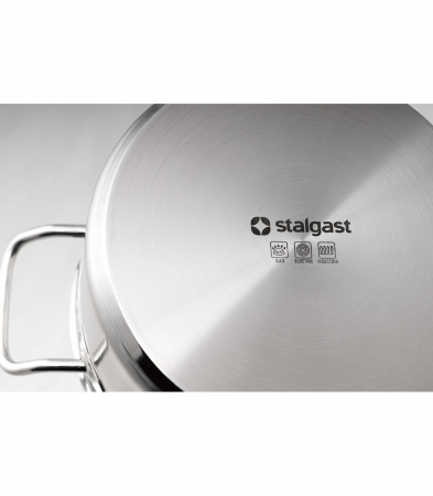 Oală înaltă din inox satinat cu capac 15.4L [1]