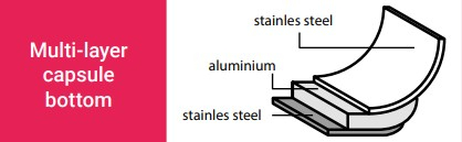 Oală profesională Inaltă din inox cu capac, 20.9L [1]