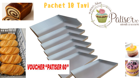 Tavi,Retine Pizza - Pachet 10 tavi