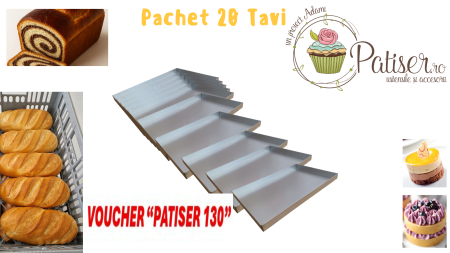 Pachet 20 tavi fier aluminat 60x40