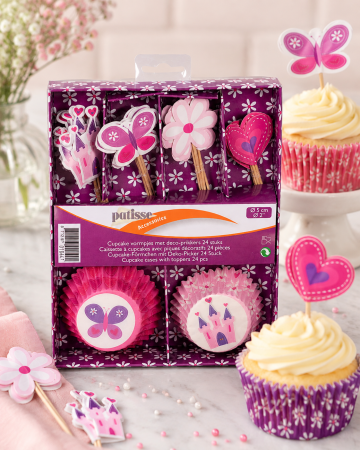 Totul pentru Cofetarie, Patiserie,Pizza - Pachet 24 forme briose hartie si toppere