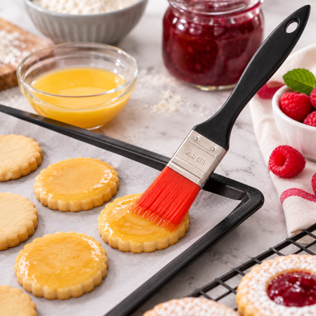 Totul pentru Cofetarie, Patiserie,Pizza - Pensula cu peri din naylon 2.5 cm