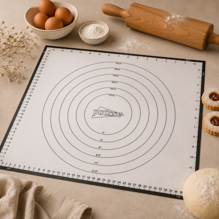 Totul pentru Cofetarie, Patiserie,Pizza - Planseta lucru gradata silicon 42x39 cm